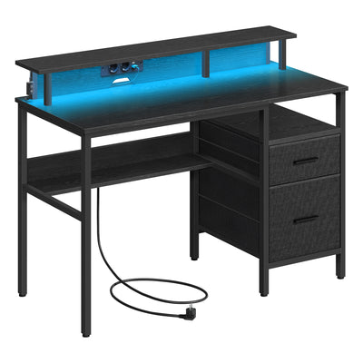 Bureau gaming Led avec rangement